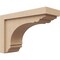 Ekena Millwork 5"W x 15"D x 10"H Classic Warren Rough Cedar Woodgrain TimberThane Corbel, Primed Tan CORUR05X15X10WARRCPR - alternate 1